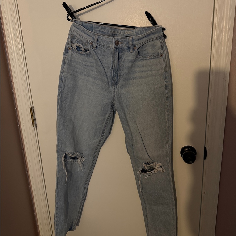 American Eagle Outfitters Distressed Light Blue Jeans